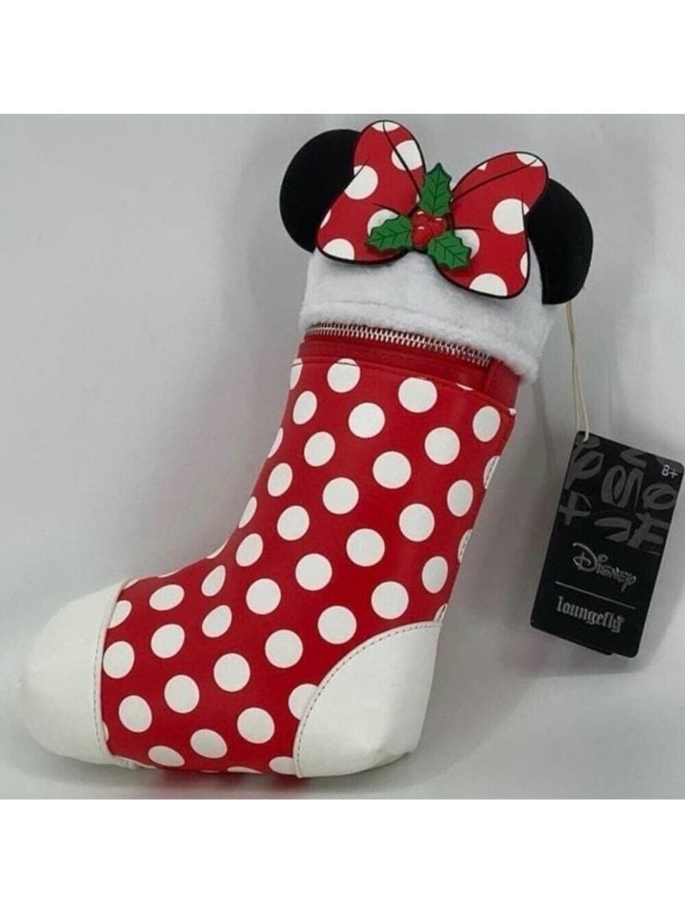 Loungefly NWT Disney Minnie Mouse Holiday Stocking Crossbody Bag Sealed